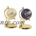 Decmode Set of 2 Modern Aluminum and PVC Gold and Blue Globes, Gold   566922351